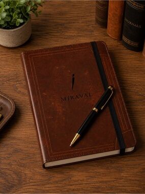 Paperblanks Miraval Brown Leather Look Pocket Companion Journal Notebook